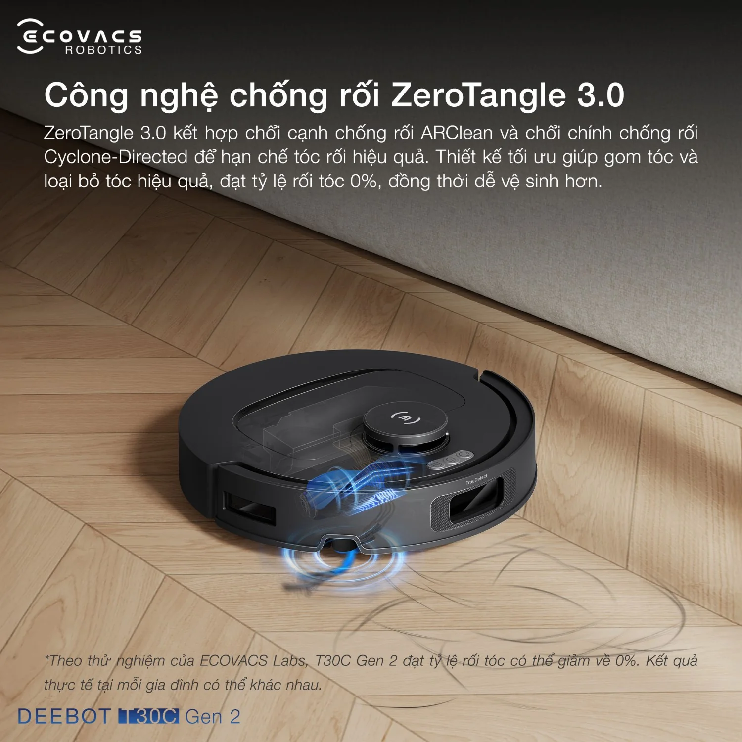 Robot hút bụi Ecovacs DEEBOT T30C Gen 2 - hình minh họa 3