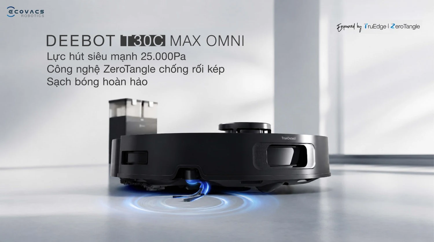 Robot hút bụi Ecovacs DEEBOT T30C Max OMNI - hình mô tả tính năng 1