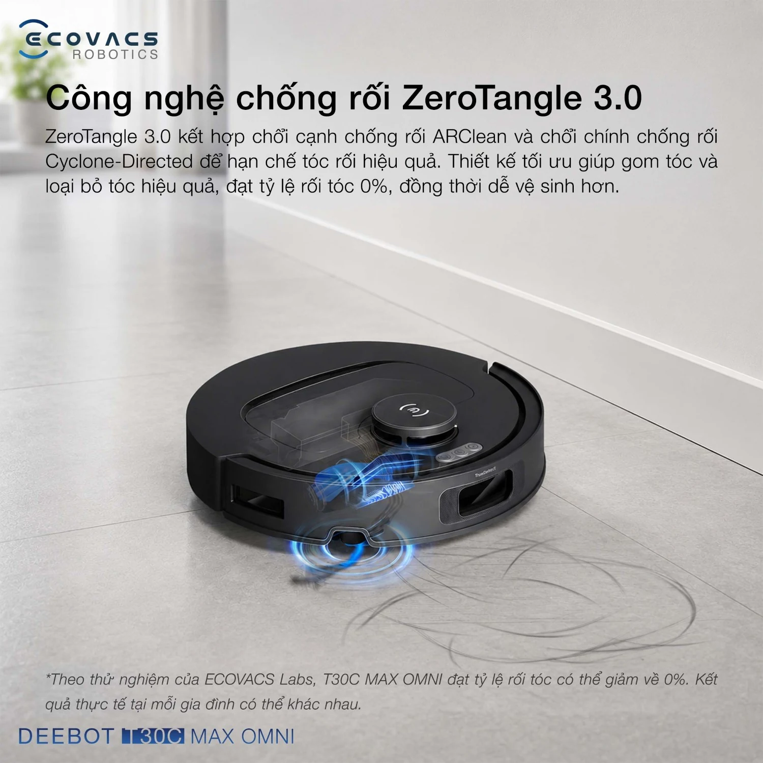Robot hút bụi Ecovacs DEEBOT T30C Max OMNI - hình mô tả tính năng 3