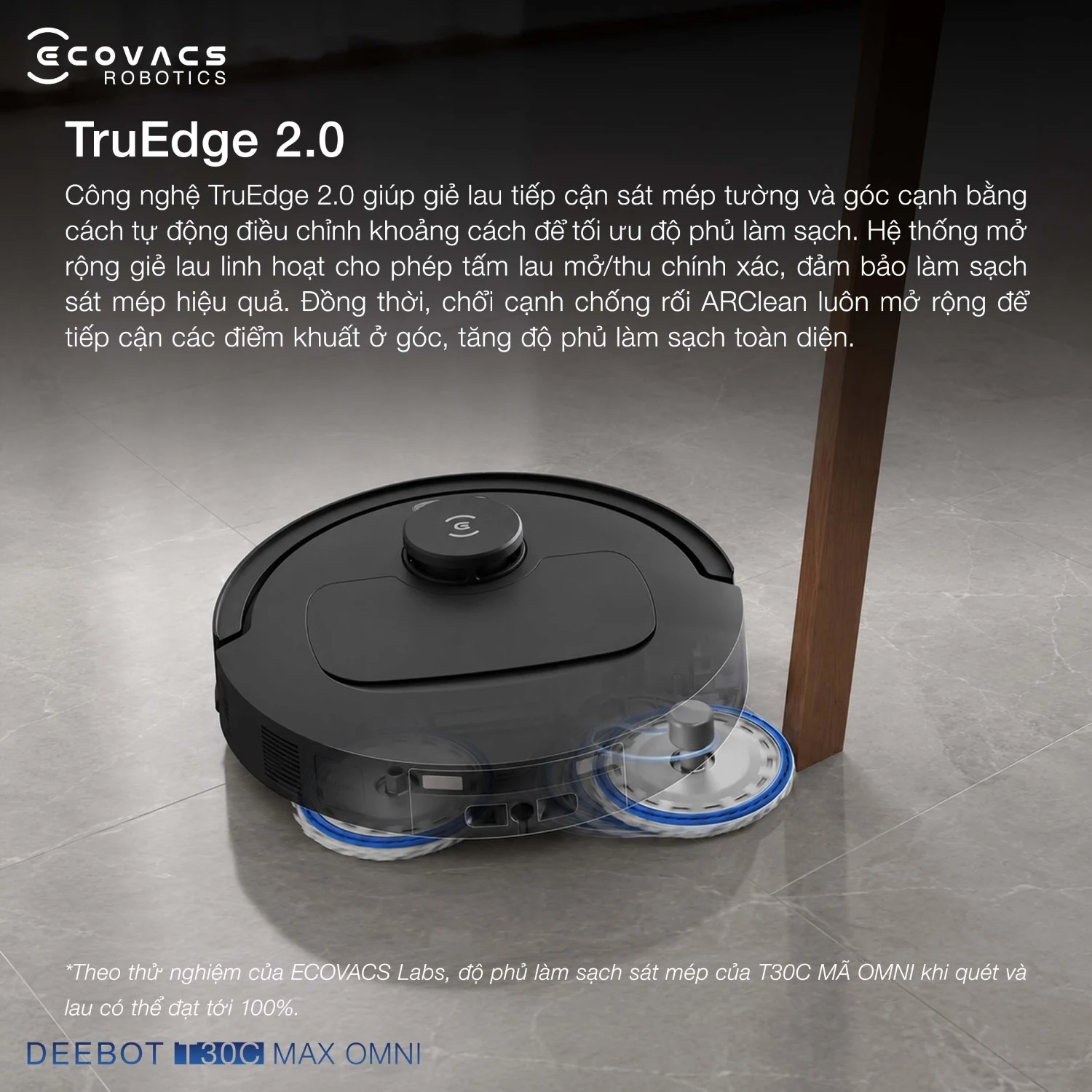 Robot hút bụi Ecovacs DEEBOT T30C Max OMNI - hình mô tả tính năng 8