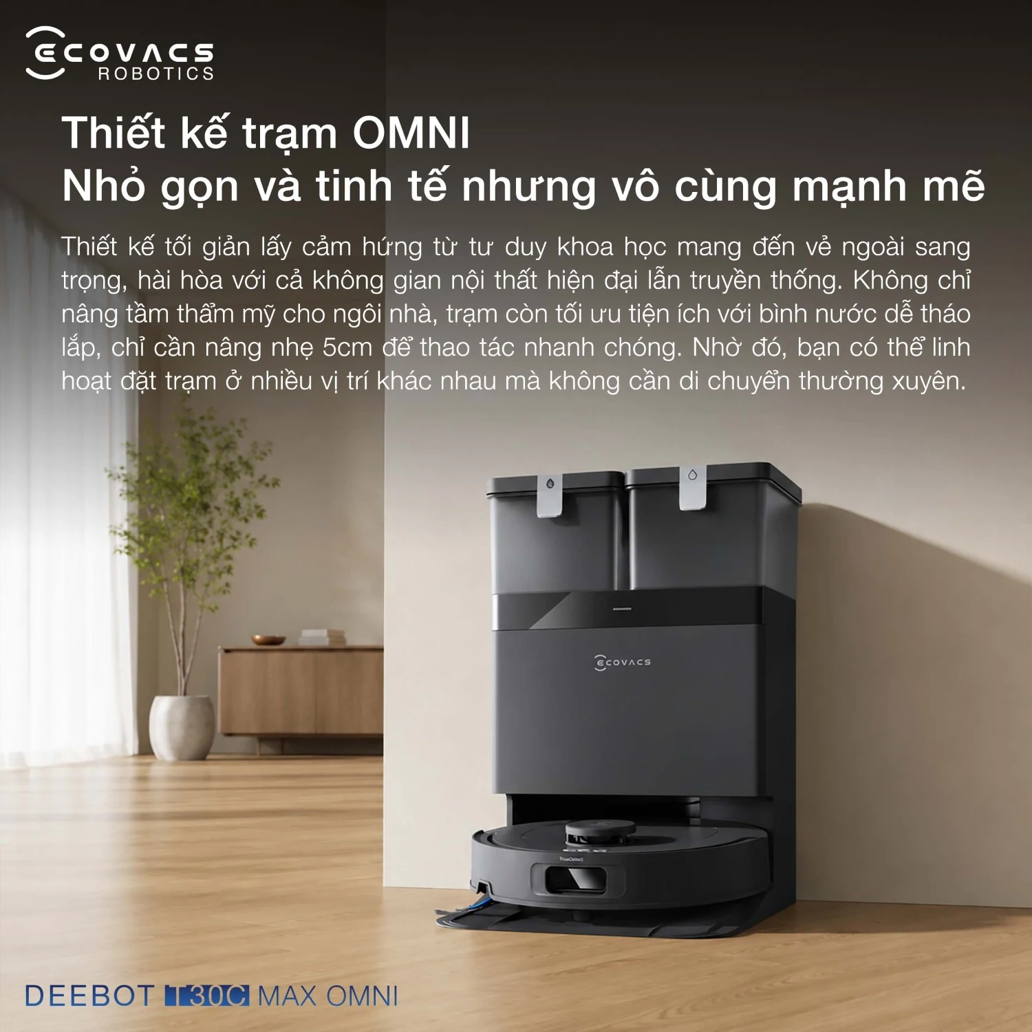 Robot hút bụi Ecovacs DEEBOT T30C Max OMNI - hình mô tả tính năng 15
