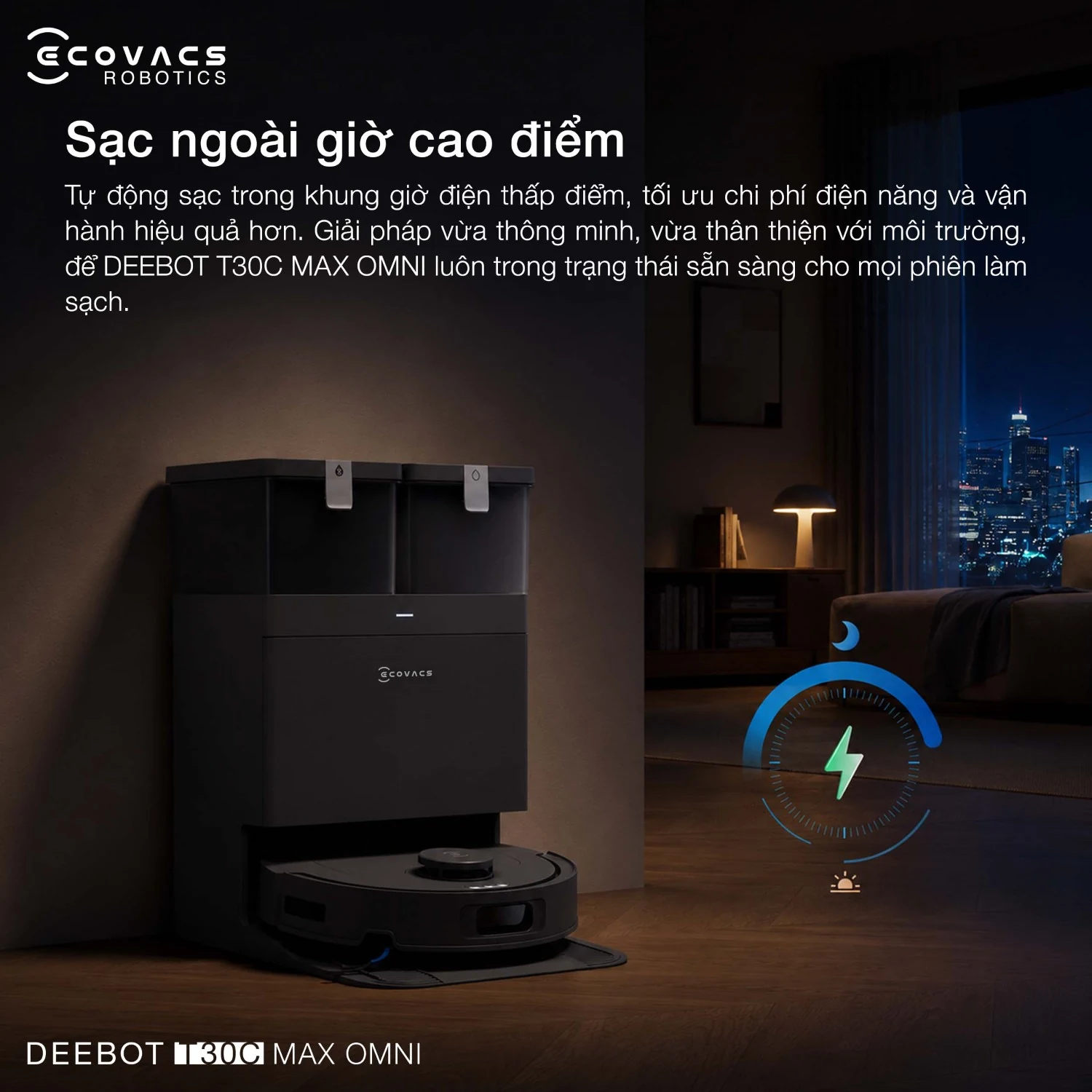 Robot hút bụi Ecovacs DEEBOT T30C Max OMNI - hình mô tả tính năng 16