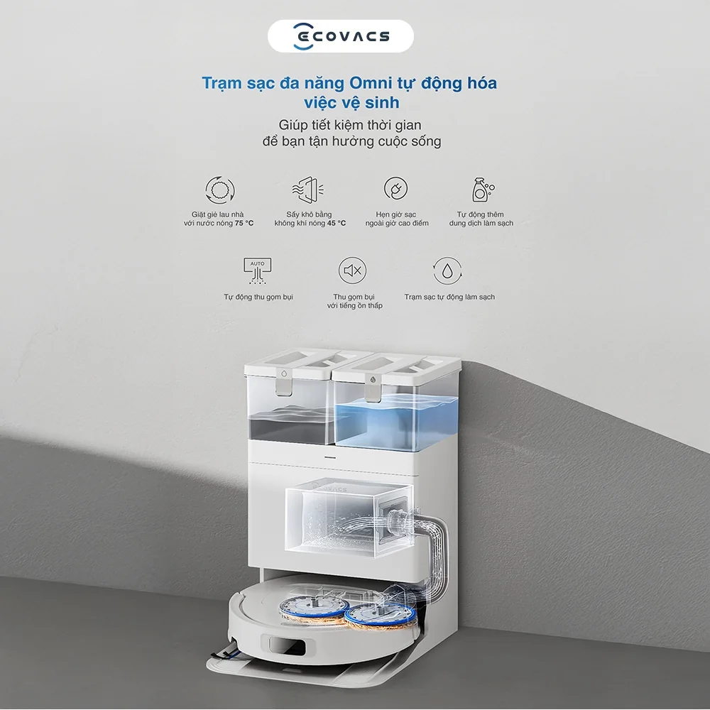 Robot hút bụi Ecovacs DEEBOT T30C - hình minh họa 4