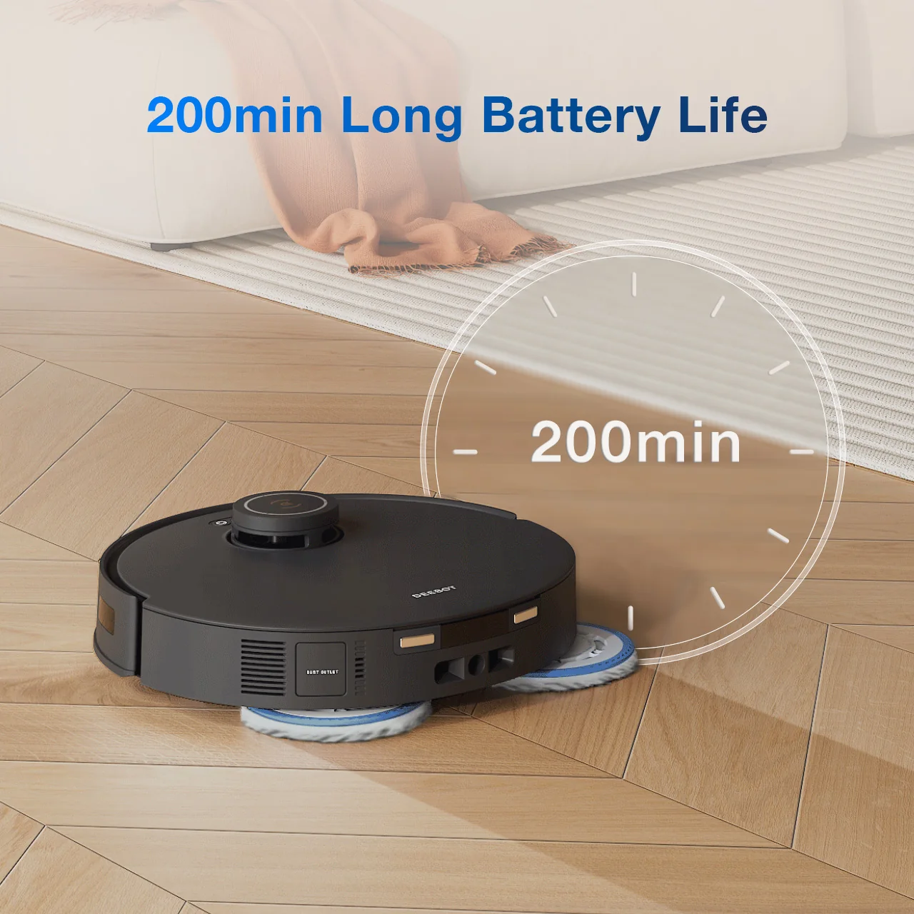 Robot hút bụi Ecovacs DEEBOT T30S Combo - hình minh họa 4