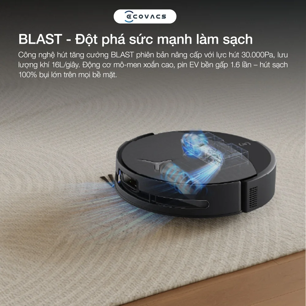 Robot hút bụi Ecovacs DEEBOT T90 Pro OMNI - hình minh họa 1