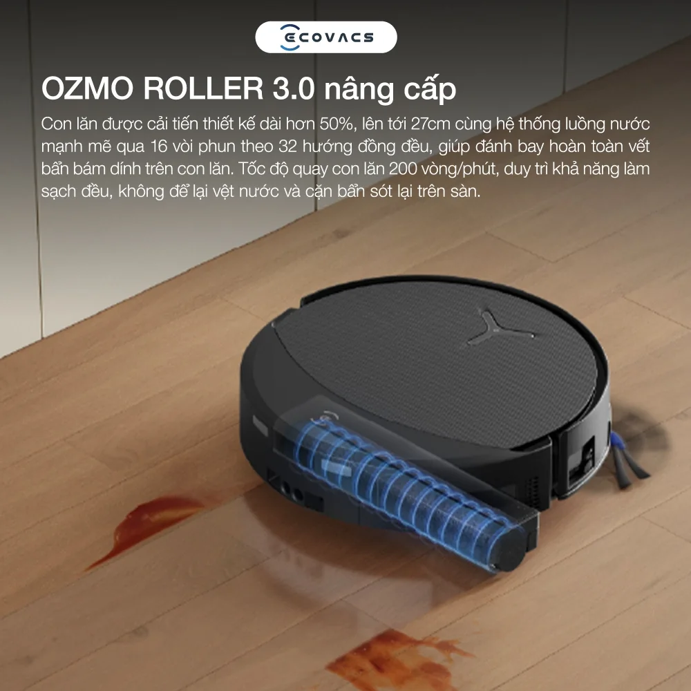 Robot hút bụi Ecovacs DEEBOT T90 Pro OMNI - hình minh họa 2