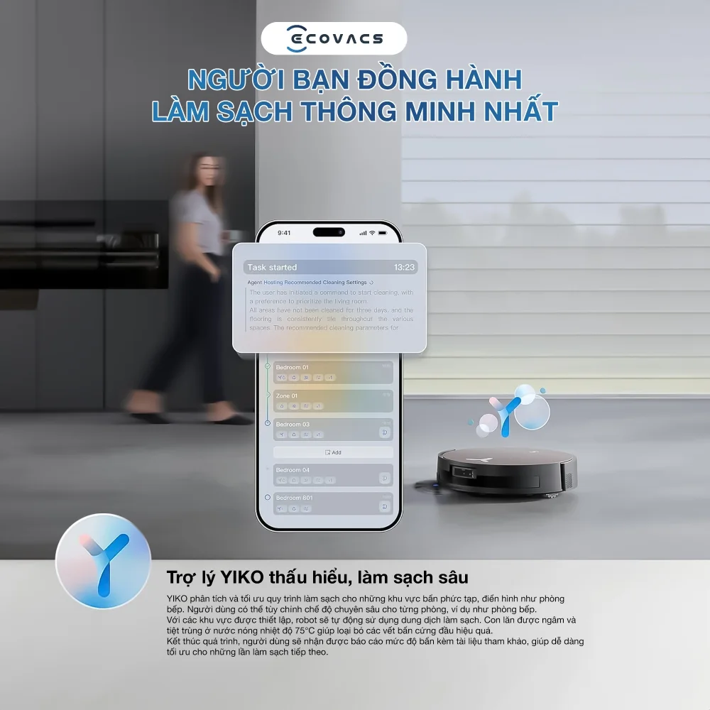 Robot hút bụi Ecovacs DEEBOT X11 OmniCyclone - hình minh họa 4