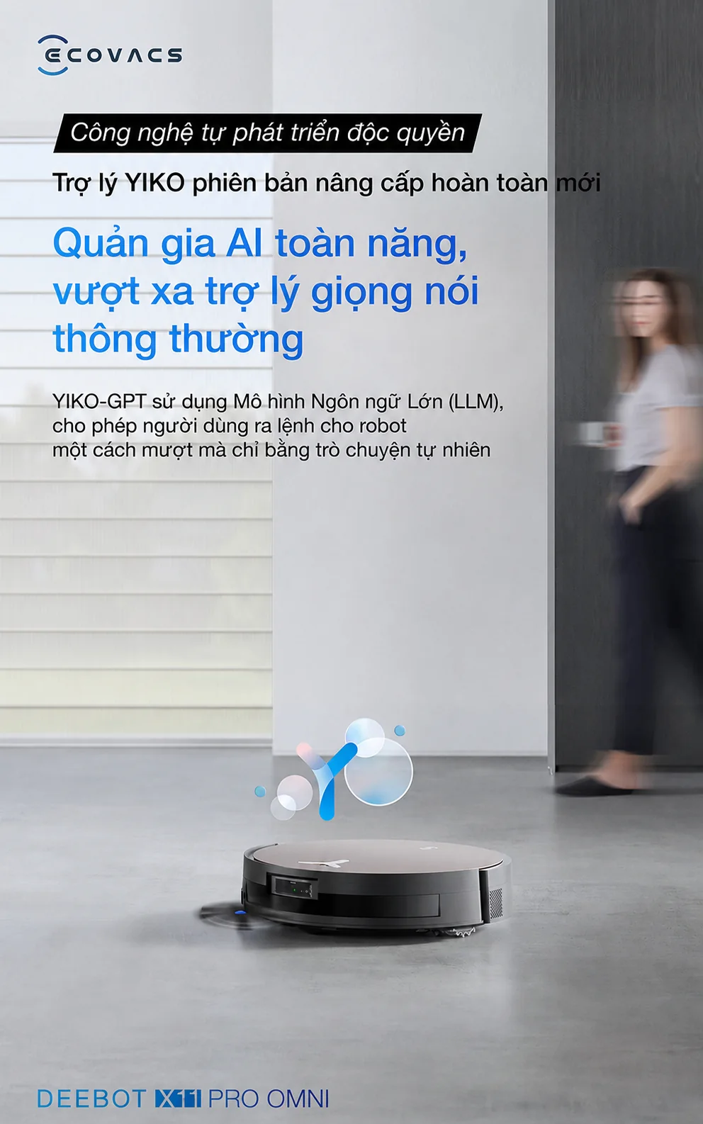 Robot hút bụi Ecovacs DEEBOT X11 Pro OMNI - hình minh họa 2