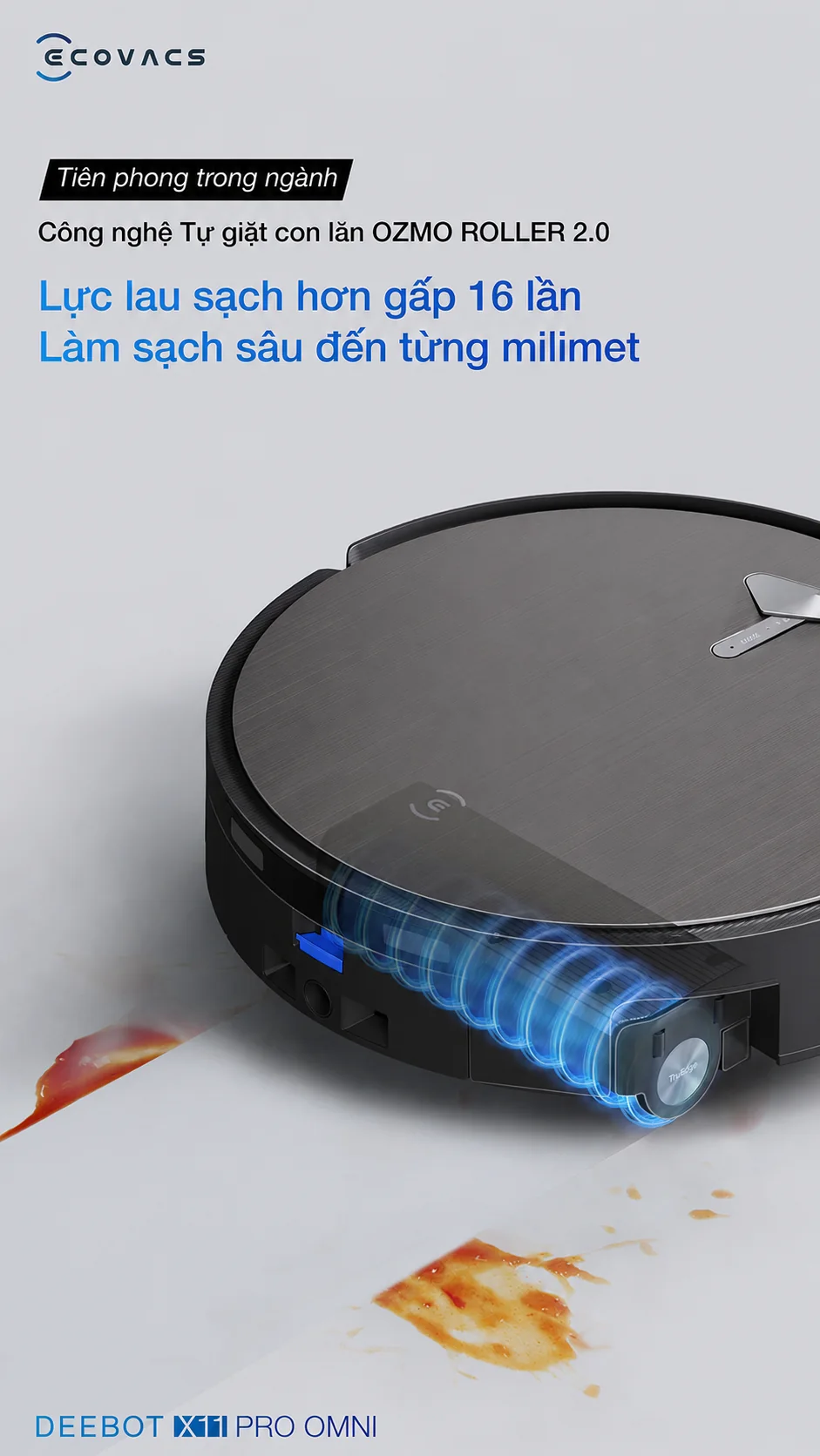 Robot hút bụi Ecovacs DEEBOT X11 Pro OMNI - hình minh họa 4
