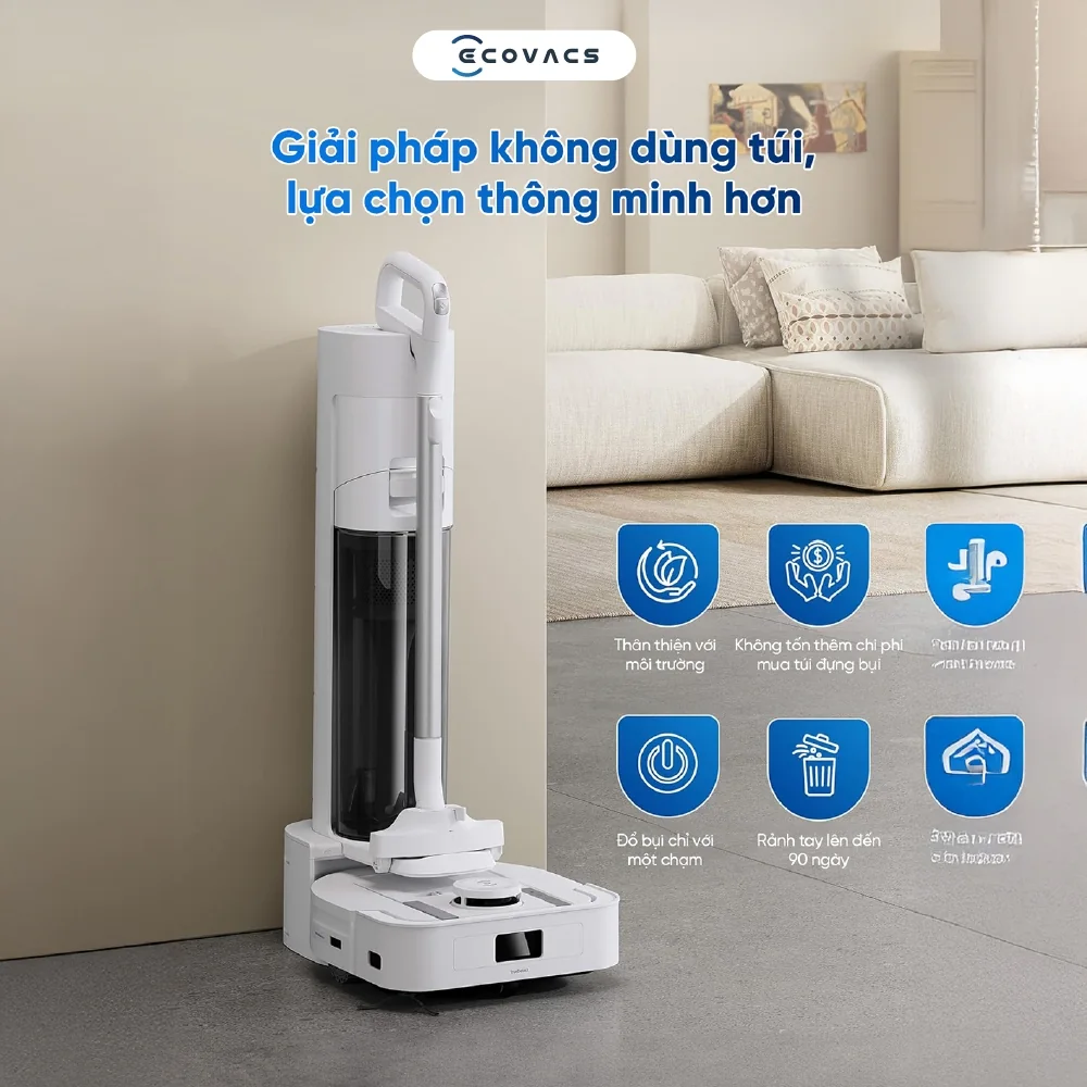 Robot hút bụi 2 trong 1 Ecovacs DEEBOT X5 Hybrid - hình minh họa 6