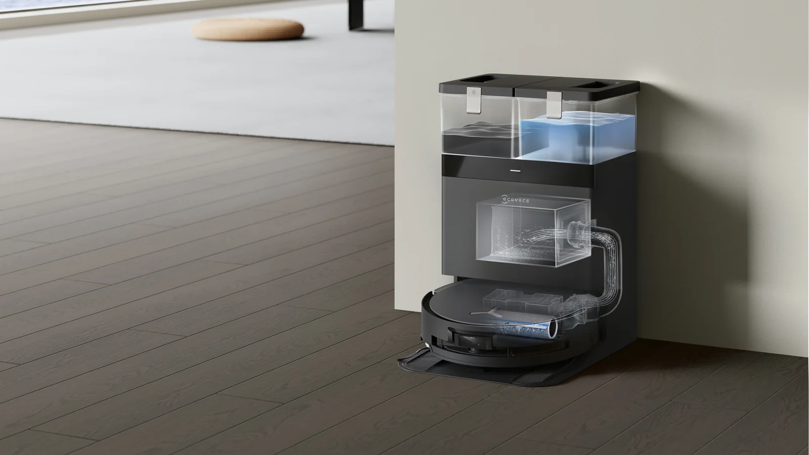 Robot hút bụi Ecovacs DEEBOT X8 Pro OMNI - hình minh họa 5