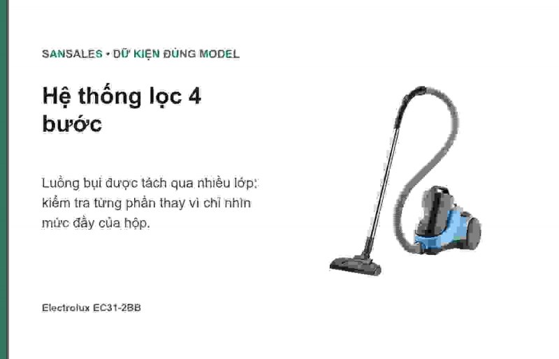 Electrolux EC31-2BB Ease C3 màu xanh baltic