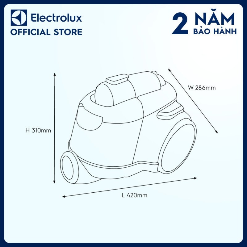Electrolux EFC71611 và bộ đầu hút đi kèm