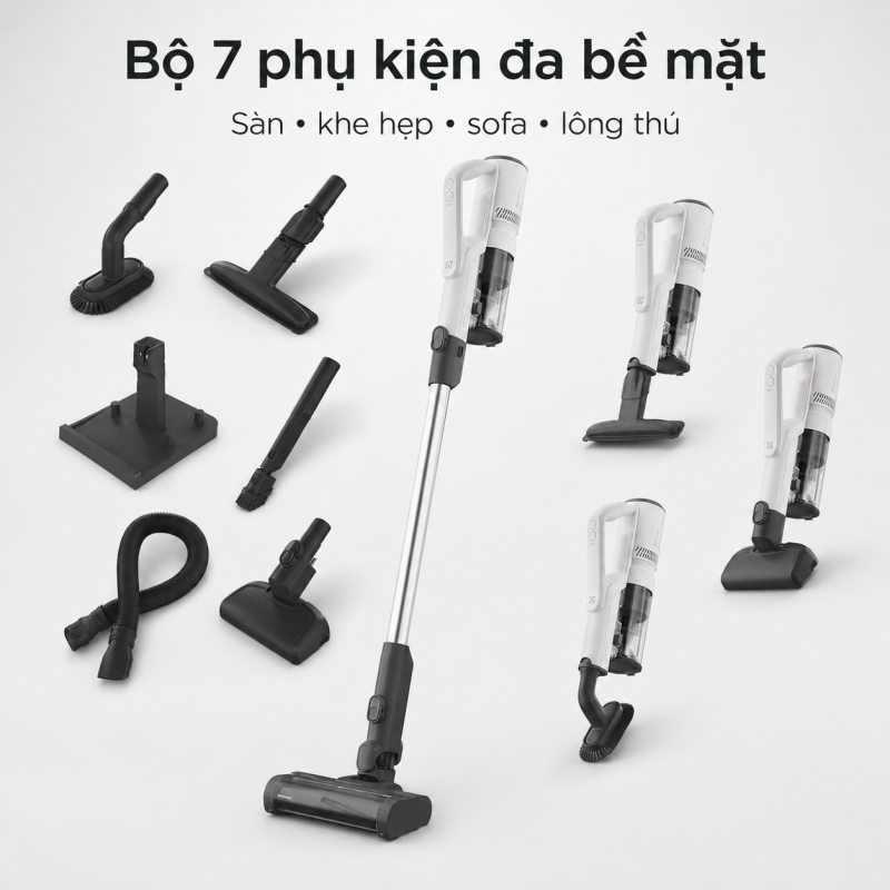 Bộ bảy phụ kiện đa bề mặt của Electrolux EFP52216SW