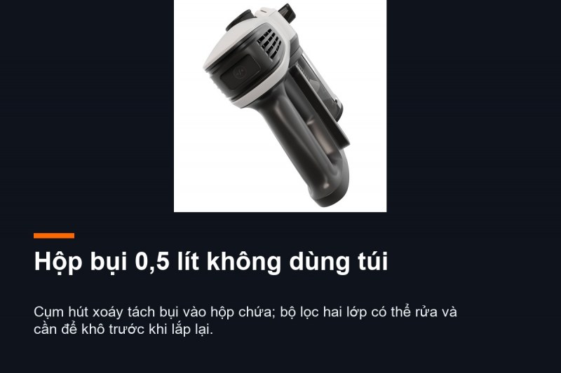 Hộp bụi 0,5 lít không dùng túi của Electrolux EFP31212