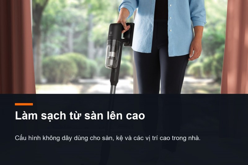 Electrolux UltimateHome 700 EFP71512 - 50 phút là mốc của thân cầm tay mức thấp