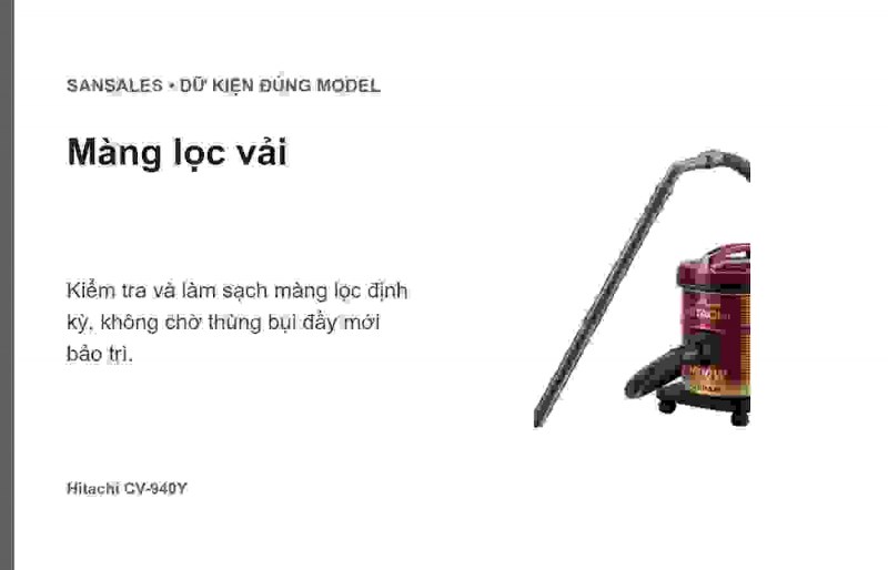 Phụ kiện Hitachi CV-940Y