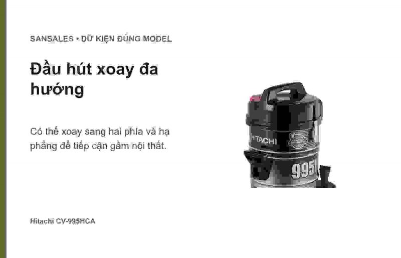 Bộ lọc HEPA và Nano Titanium Hitachi CV-995HCA