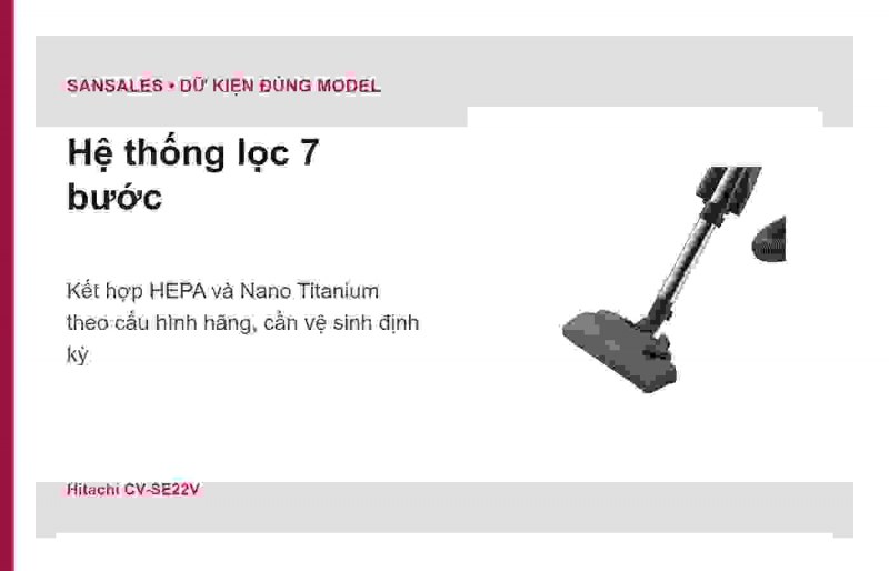 Hệ thống tách ly tâm Hitachi CV-SE22V