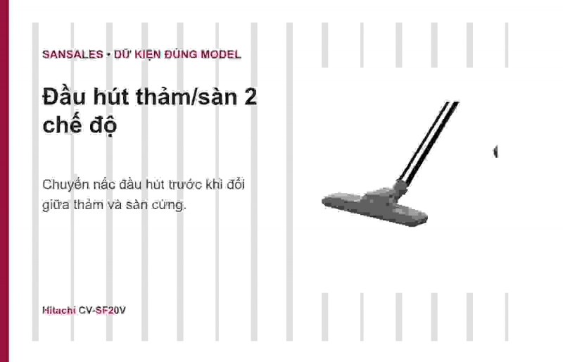 Lọc bảy tầng Hitachi CV-SF20V