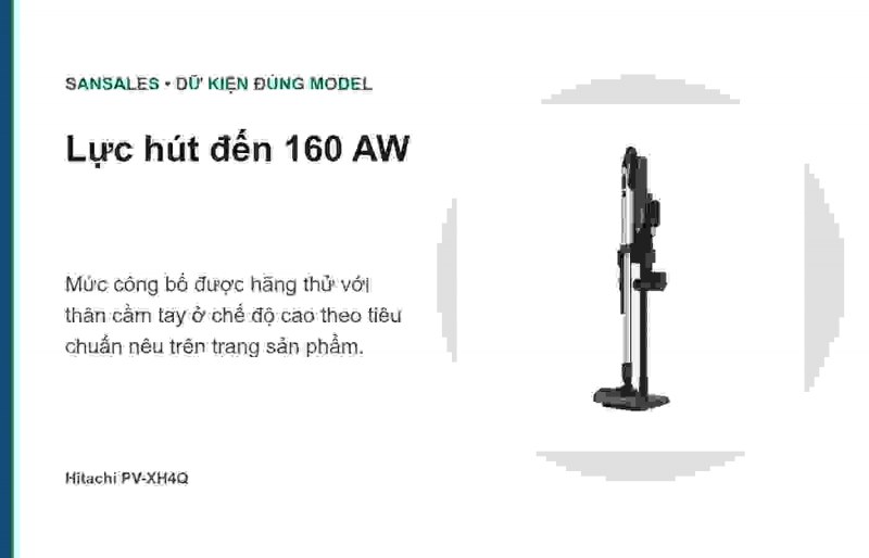 Máy hút bụi Hitachi PV-XH4Q màu xanh kim loại
