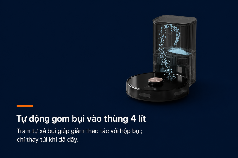 Hitachi RV-X20DP - Đặt trạm 4 lít như một điểm hậu cần