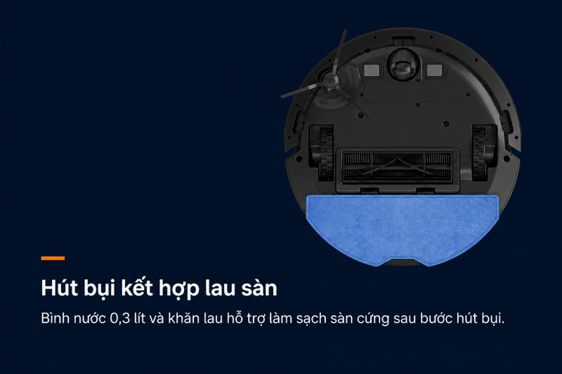 Hitachi RV-X20DP - Hút bụi kết hợp lau sàn