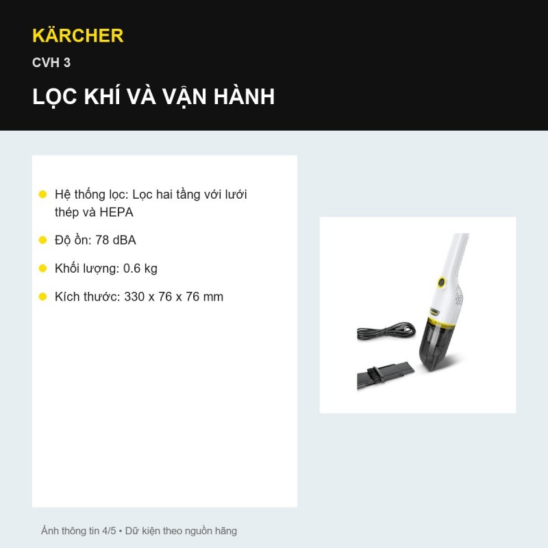 Đầu hút khe Kärcher CVH 3
