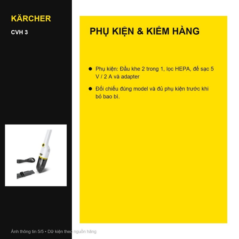Lưới thép và HEPA 12 Kärcher CVH 3