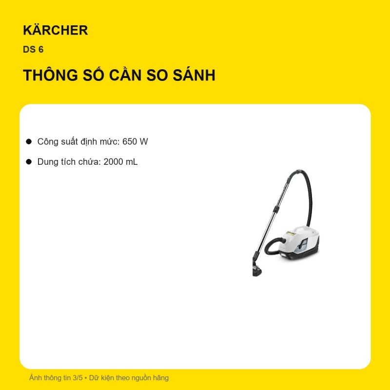 Đầu sàn khô và ống hút Kärcher DS 6