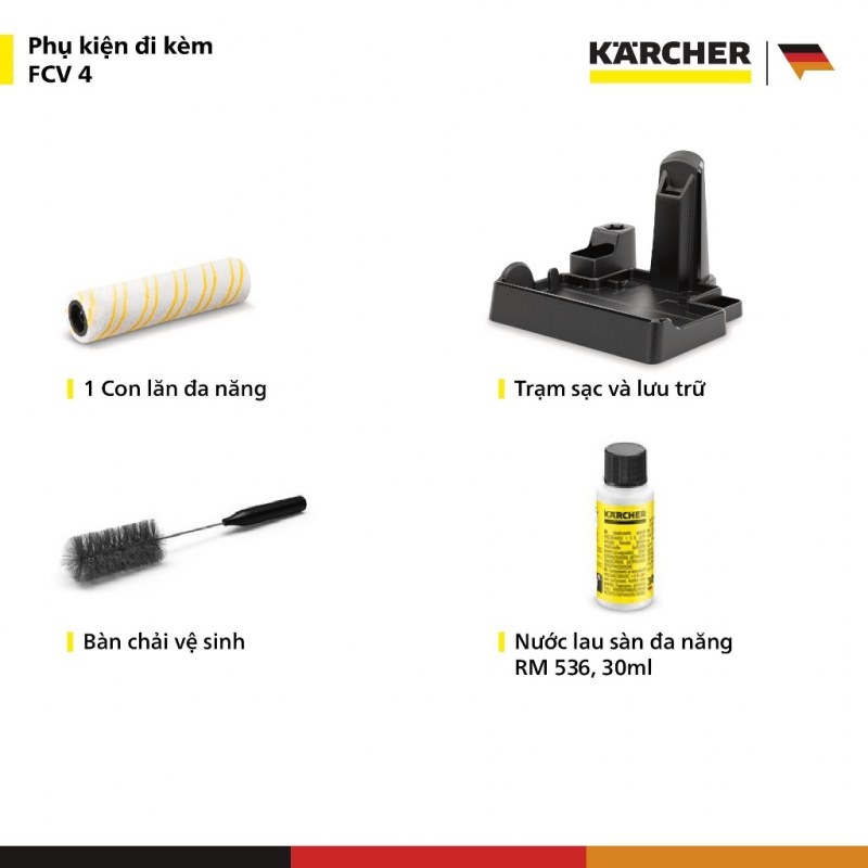 Karcher FCV 4 - Checklist nhận Karcher FCV 4