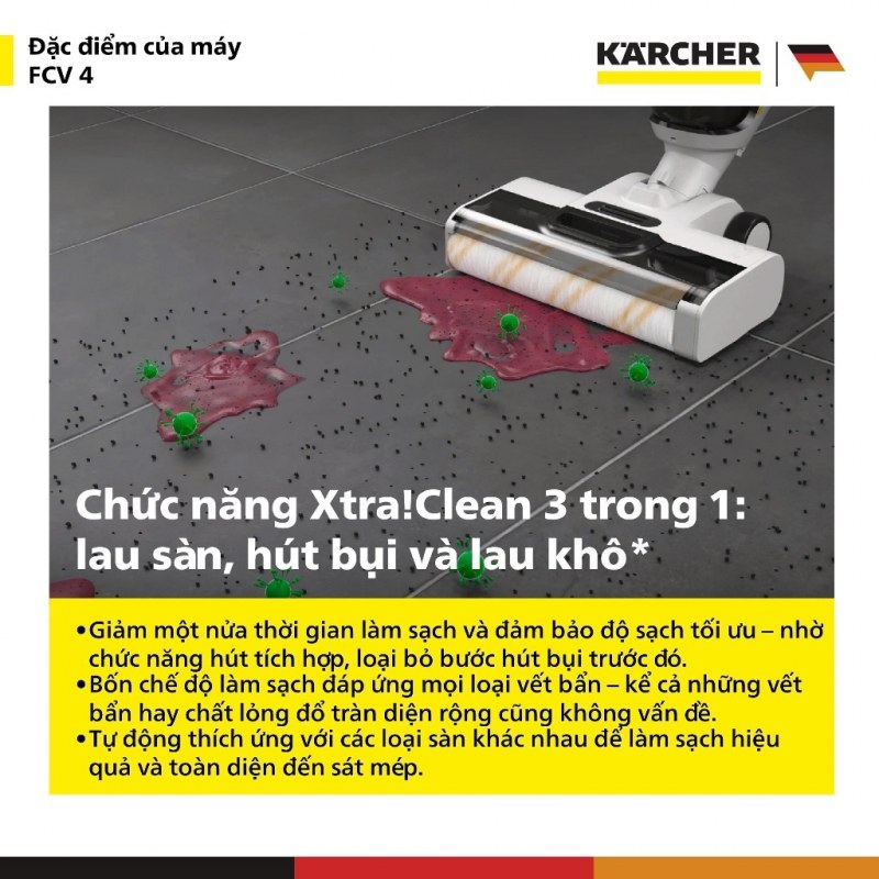 Karcher FCV 4 - FCV 4 không cần một chế độ dùng cho cả căn nhà