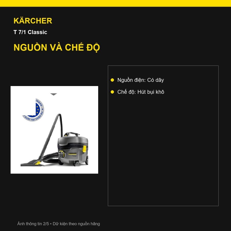 Thân máy nhẹ Kärcher T 7/1 Classic
