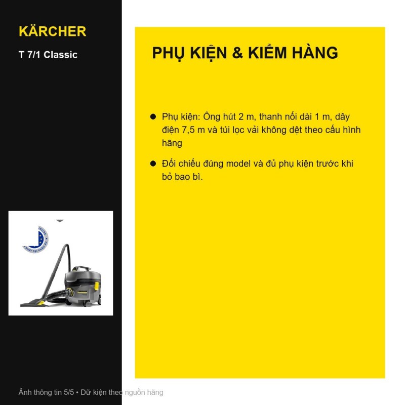 Hệ thống lọc Kärcher T 7/1 Classic