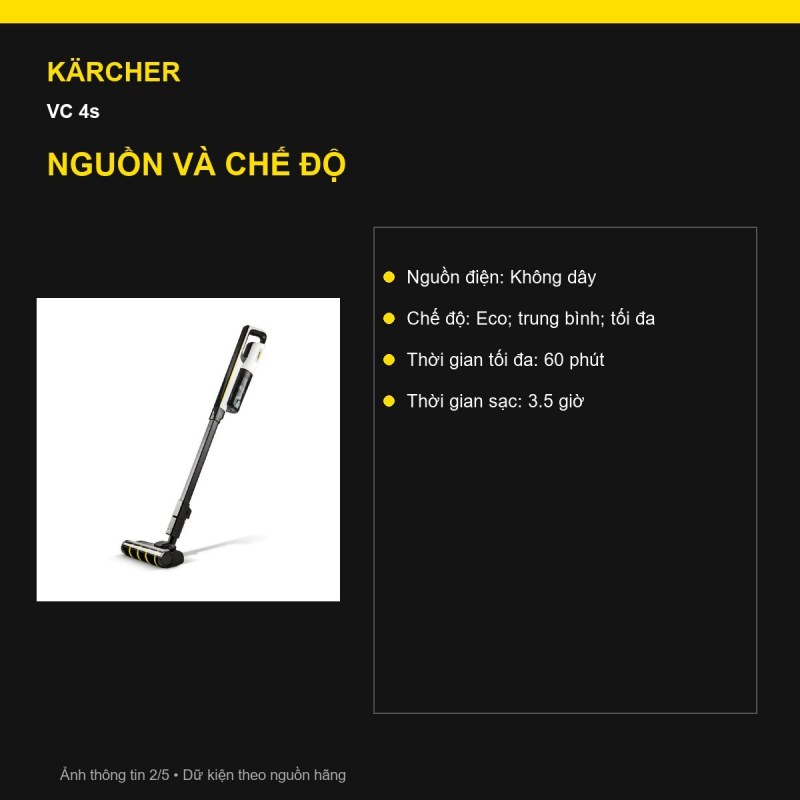 Ngân sách pin Kärcher VC 4s