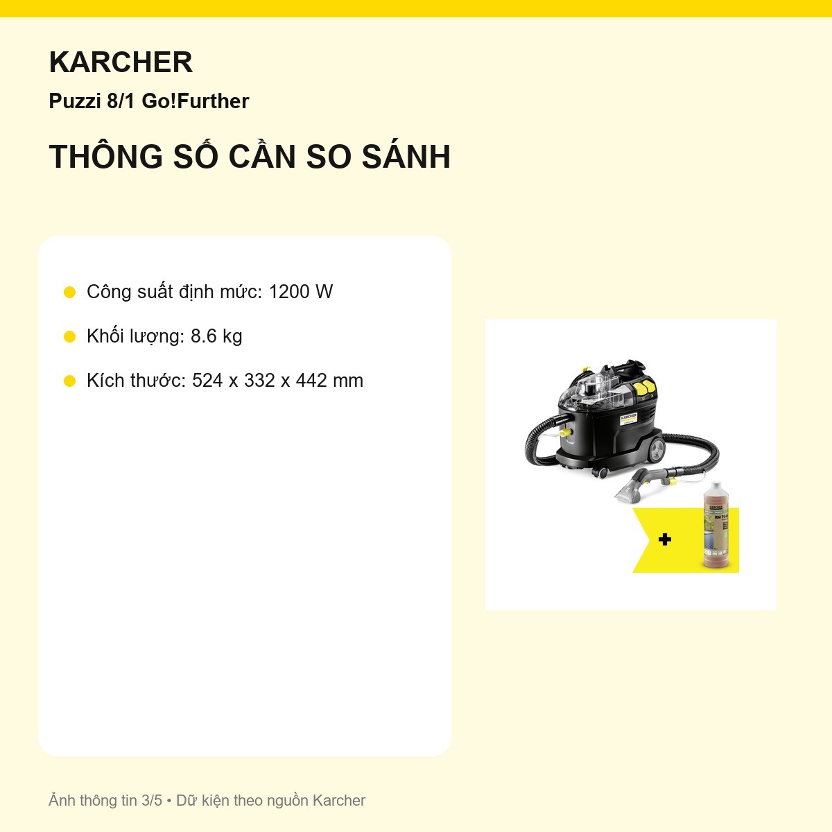 Đầu hút nệm Puzzi 8/1 Go!Further