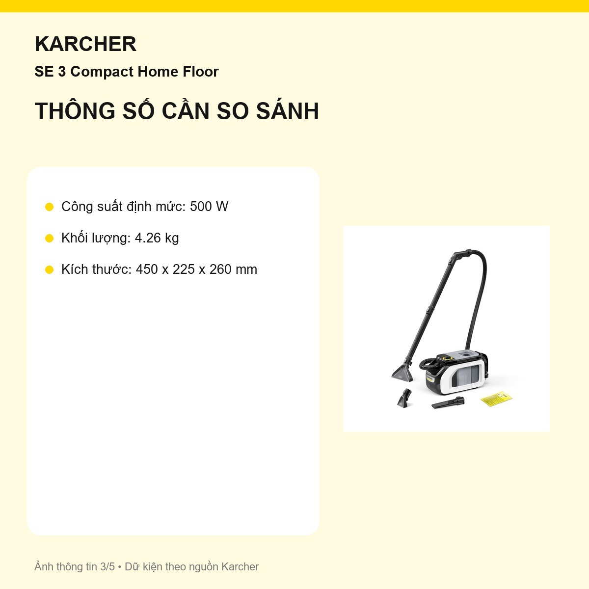 Đầu phun hút 88 mm Kärcher SE 3 Compact Home Floor