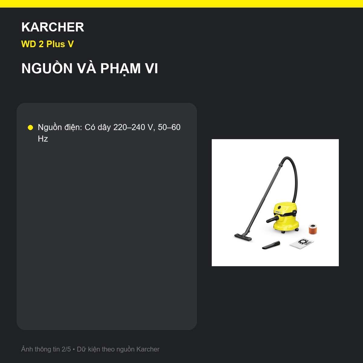 Bộ lọc cartridge Kärcher WD 2 Plus V