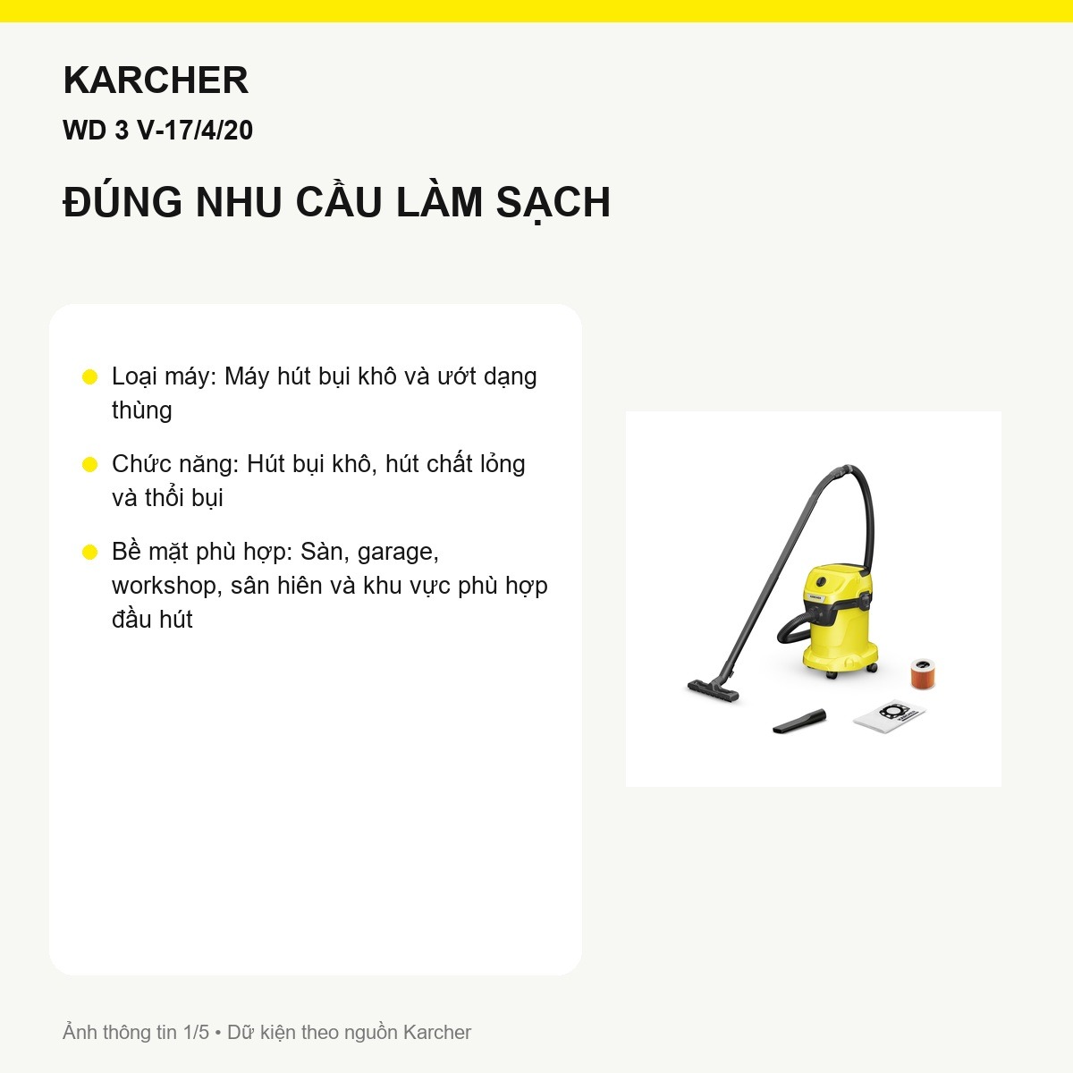 Kärcher WD 3 V-17/4/20