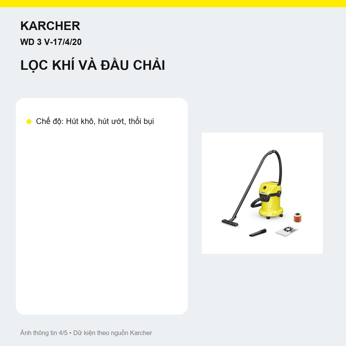 Thùng 17 lít Kärcher WD 3