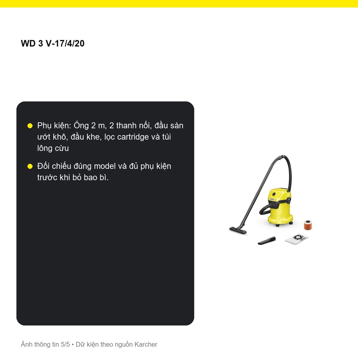 Phụ kiện Kärcher WD 3 V-17/4/20