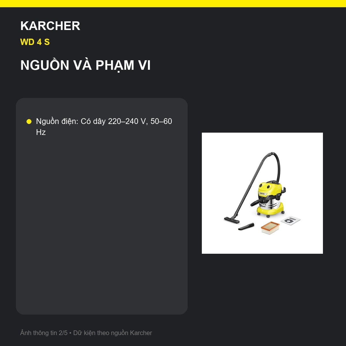 Cassette lọc Kärcher WD 4 S