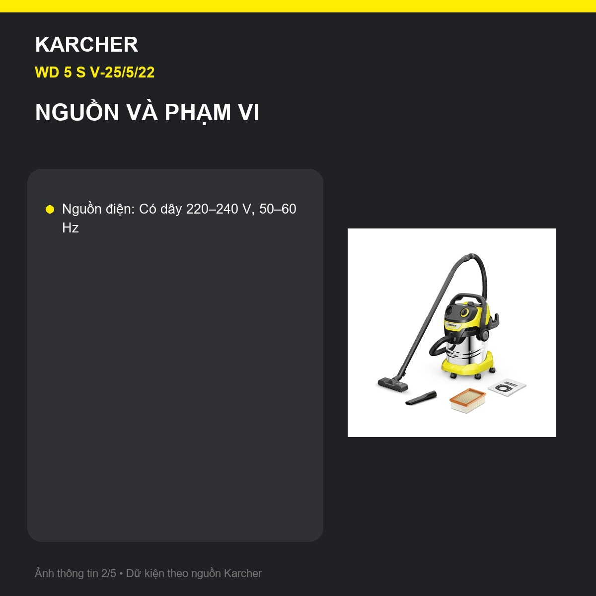 Nút làm sạch lọc Kärcher WD 5 S V-25/5/22