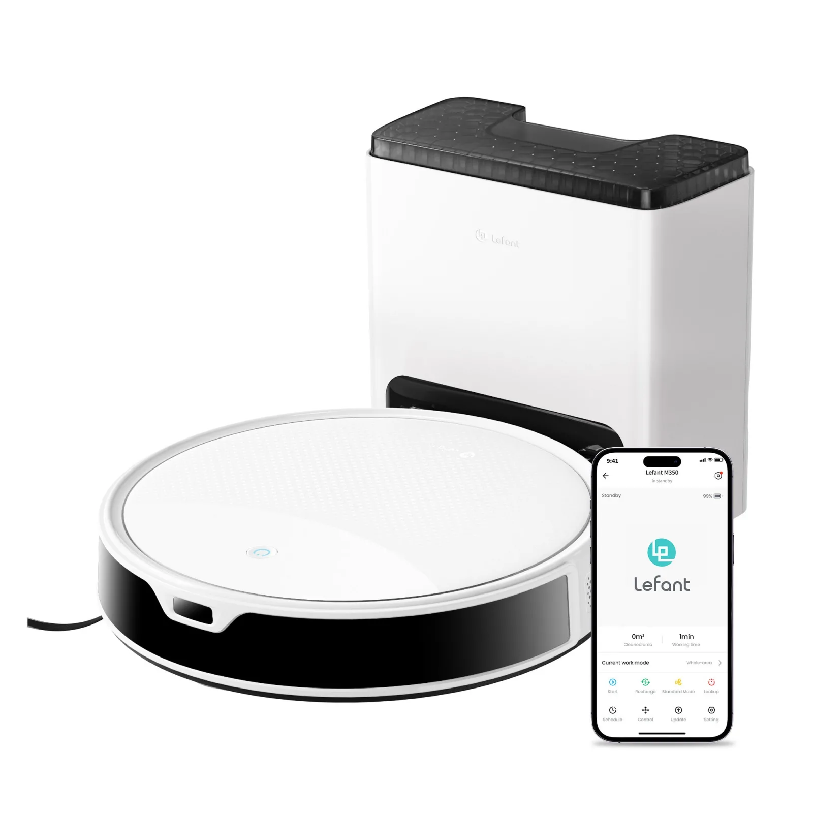 Robot hút bụi lau nhà Lefant M350