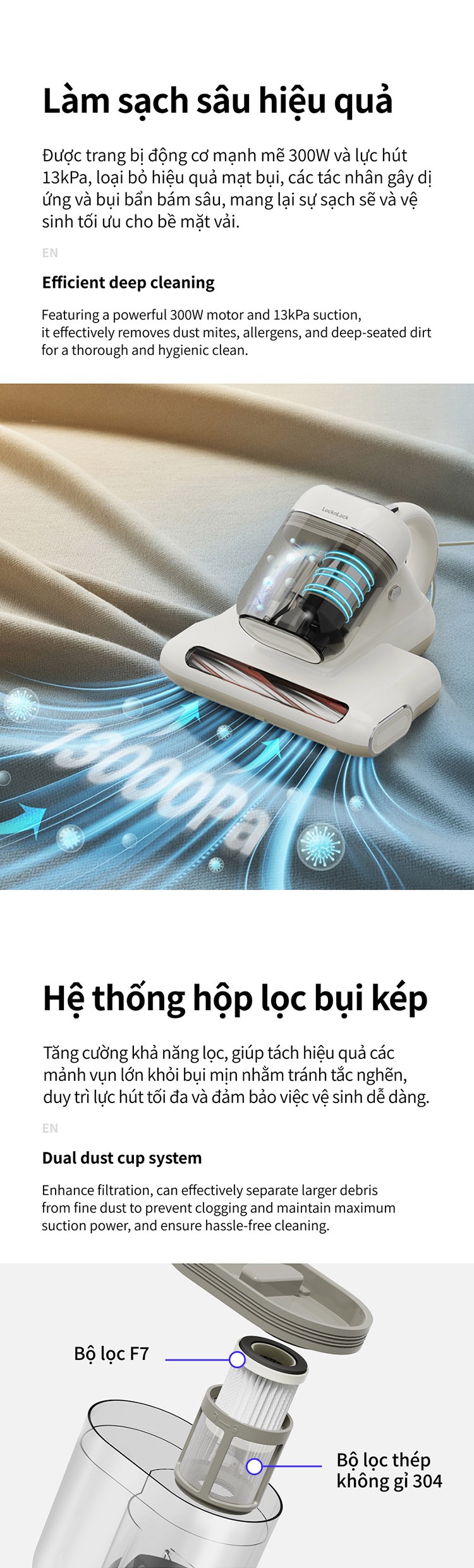 LocknLock ENV818IVY - Khoảng cách 3 cm là điều kiện an toàn của tia UV