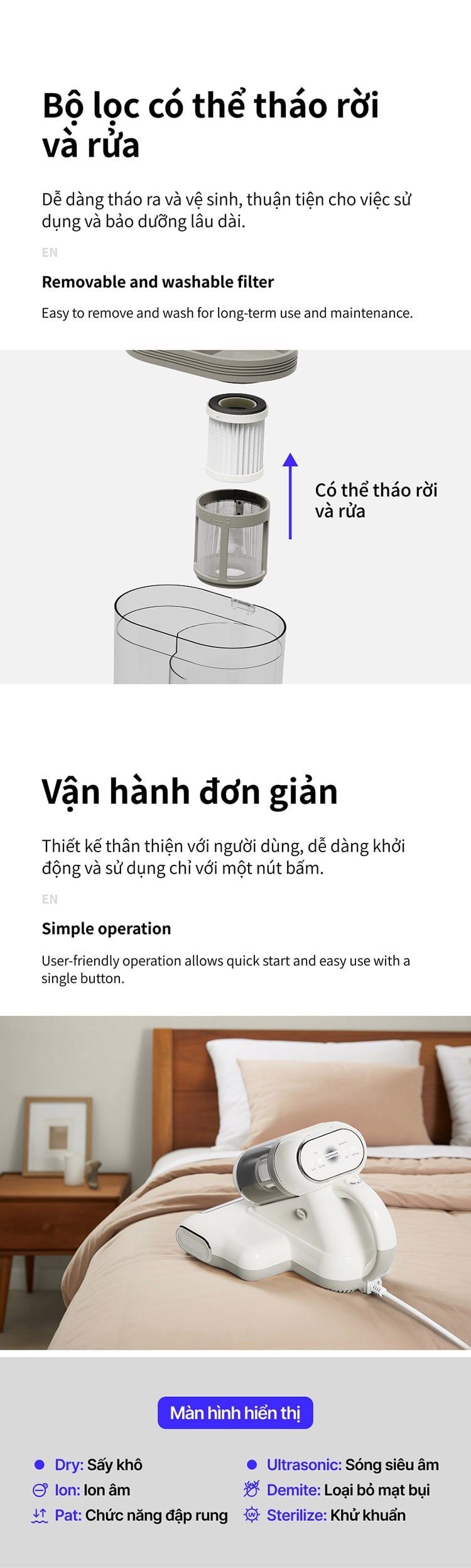LocknLock ENV818IVY - Danh sách bề mặt phù hợp không đồng nghĩa hút mọi loại chất bẩn