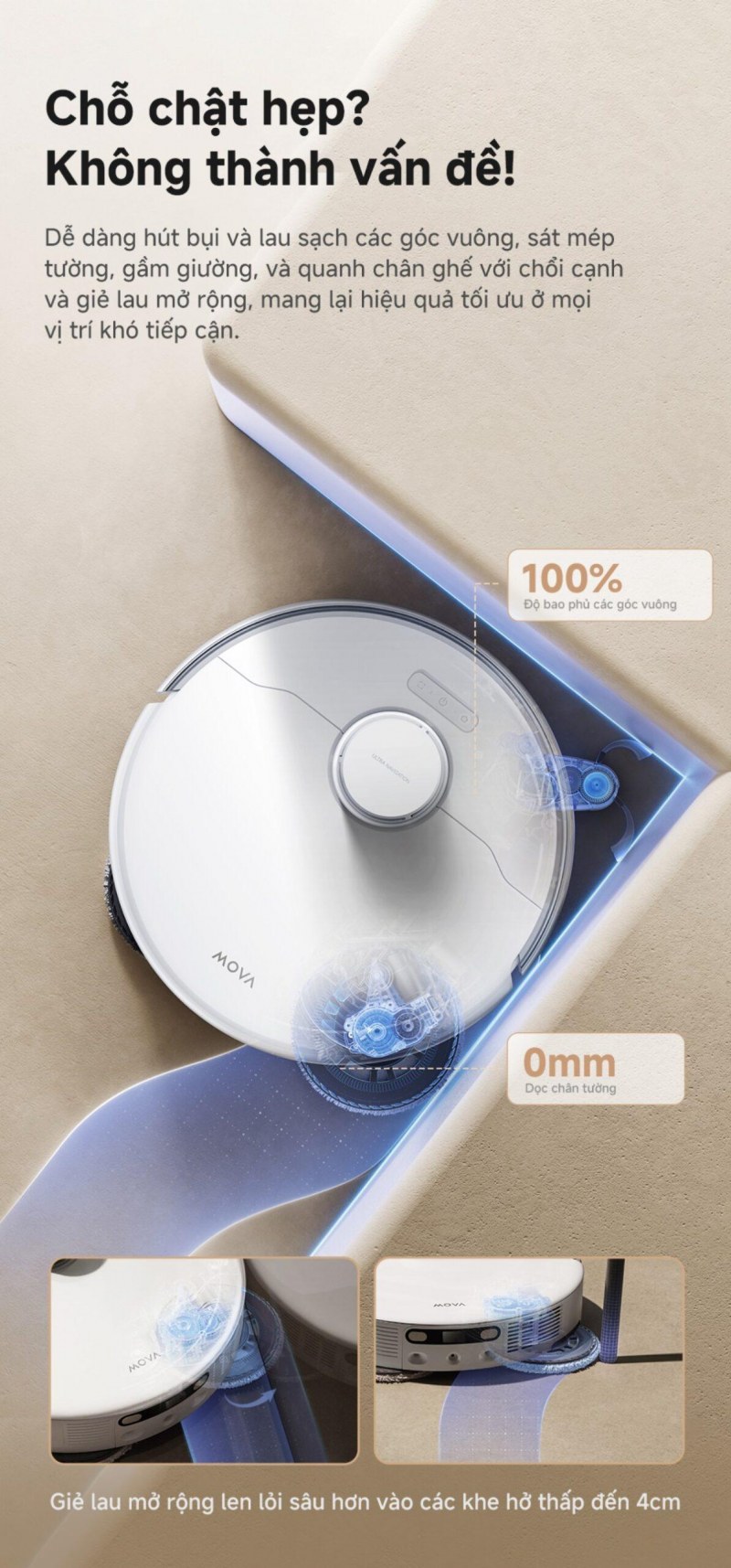 MOVA P50 Ultra minh họa tính năng 2