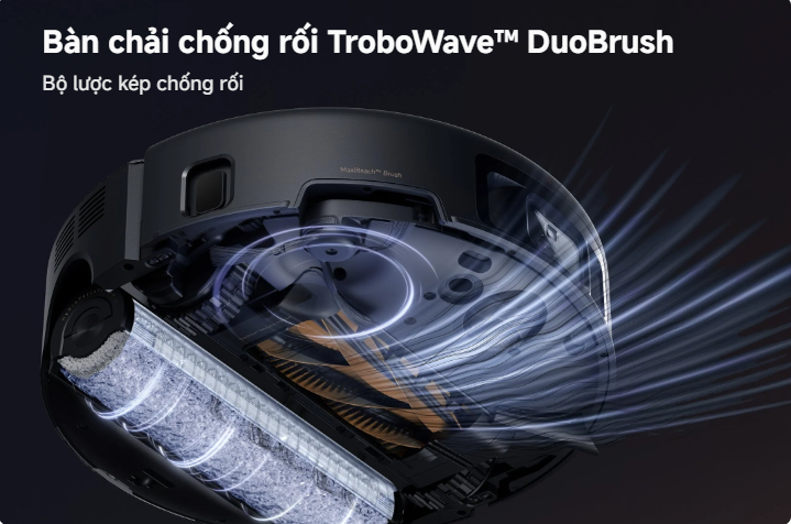 TroboWave DuoBrush của MOVA Z60 Ultra Roller