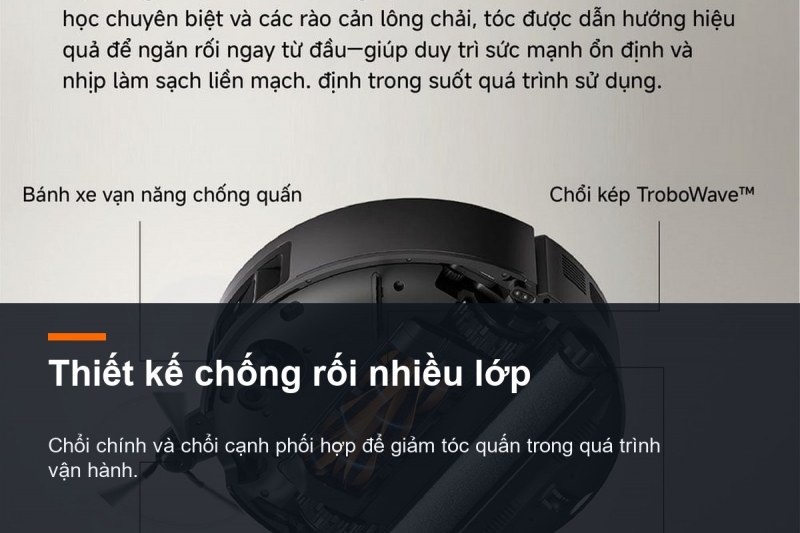 AutoShield bảo vệ thảm của MOVA Z70 Ultra Roller