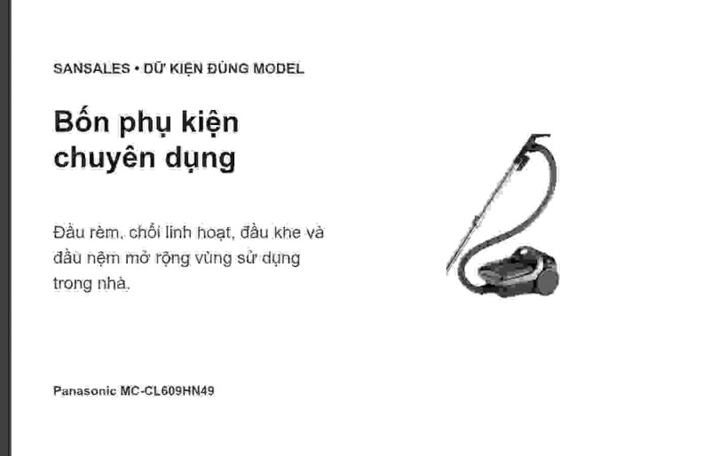Hệ lọc bảy lớp Panasonic MC-CL609HN49